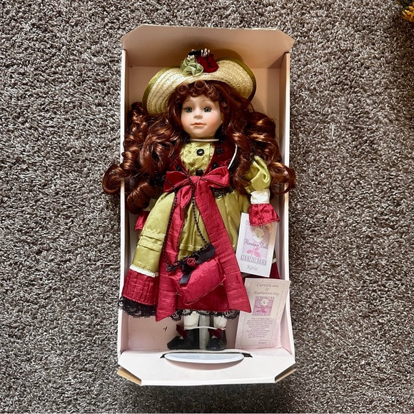 Collectible Memories Other - Vintage Collectible Memories Porcelain Doll Christmas Edition Katie